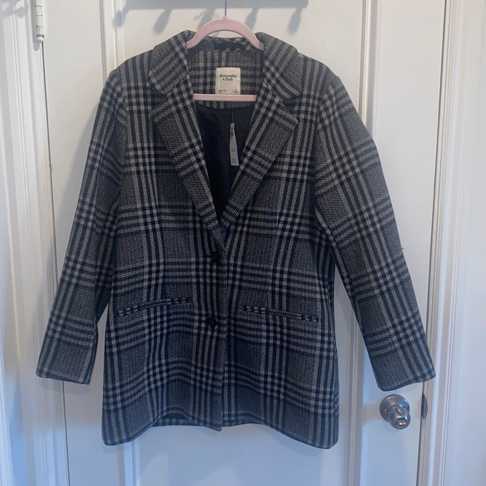 NWT Abercrombie & Fitch Short Wool Coat/Blazer